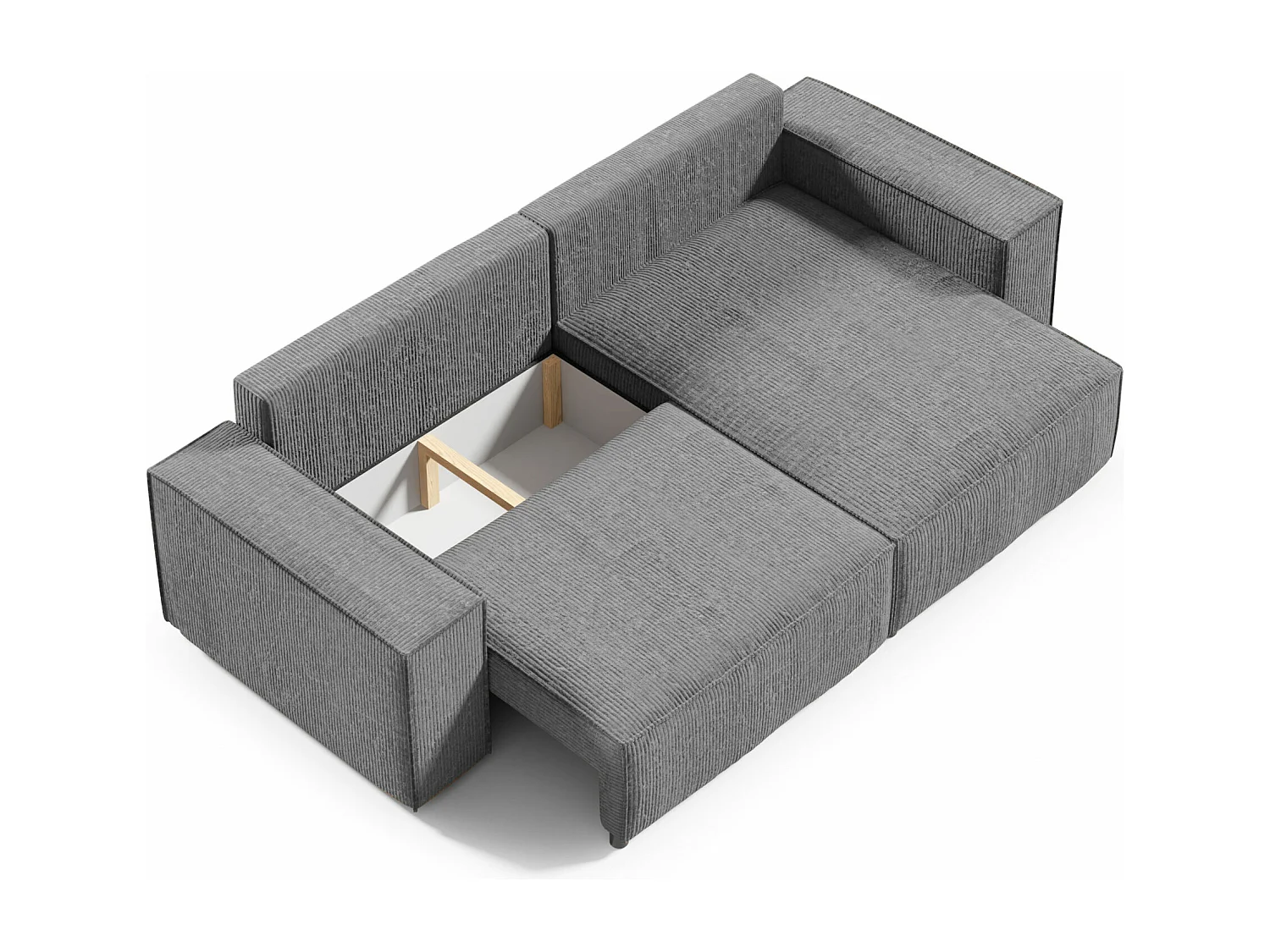 ECKSOFA Schlaffunktion Bento mini Dunkelgrau (Poso 60)
