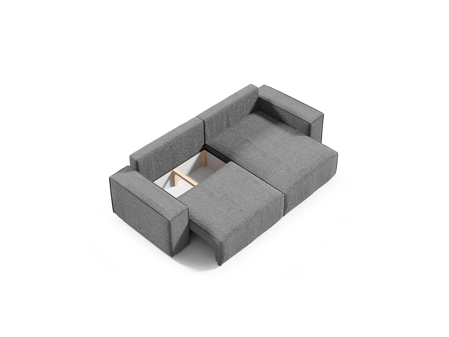 ECKSOFA Schlaffunktion Bento mini Dunkelgrau (Poso 60)