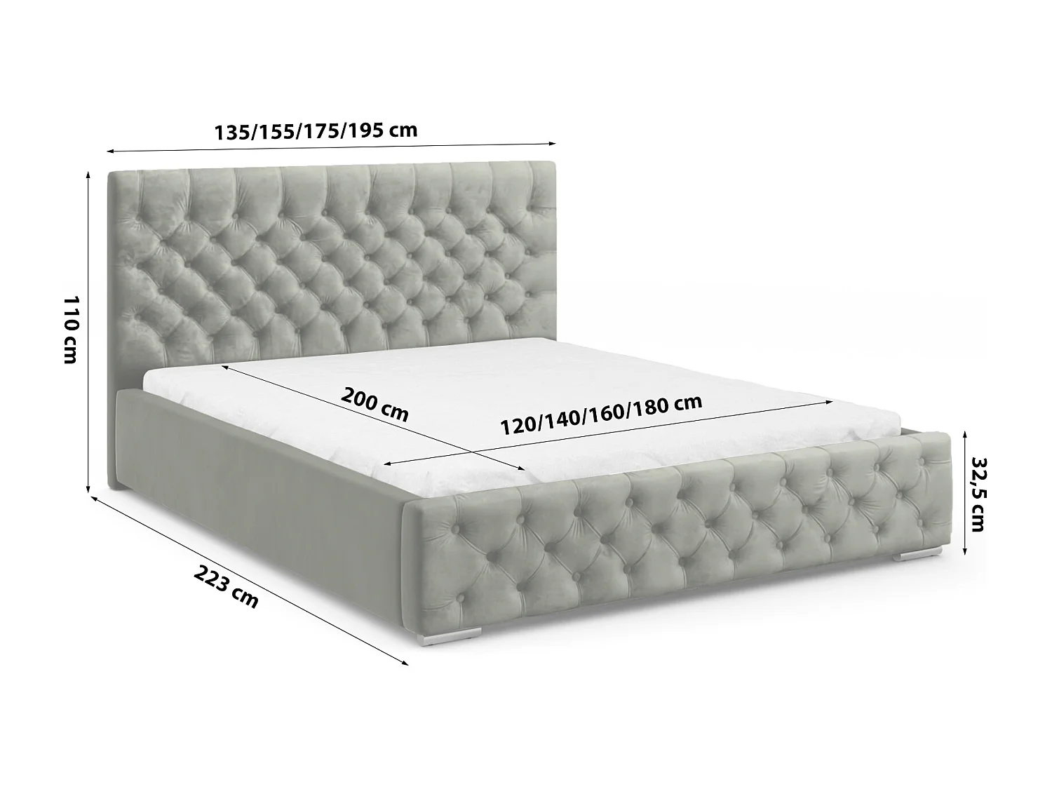 POLSTERBETT Doppelbett Volano Dunkelgrün 160x200 cm