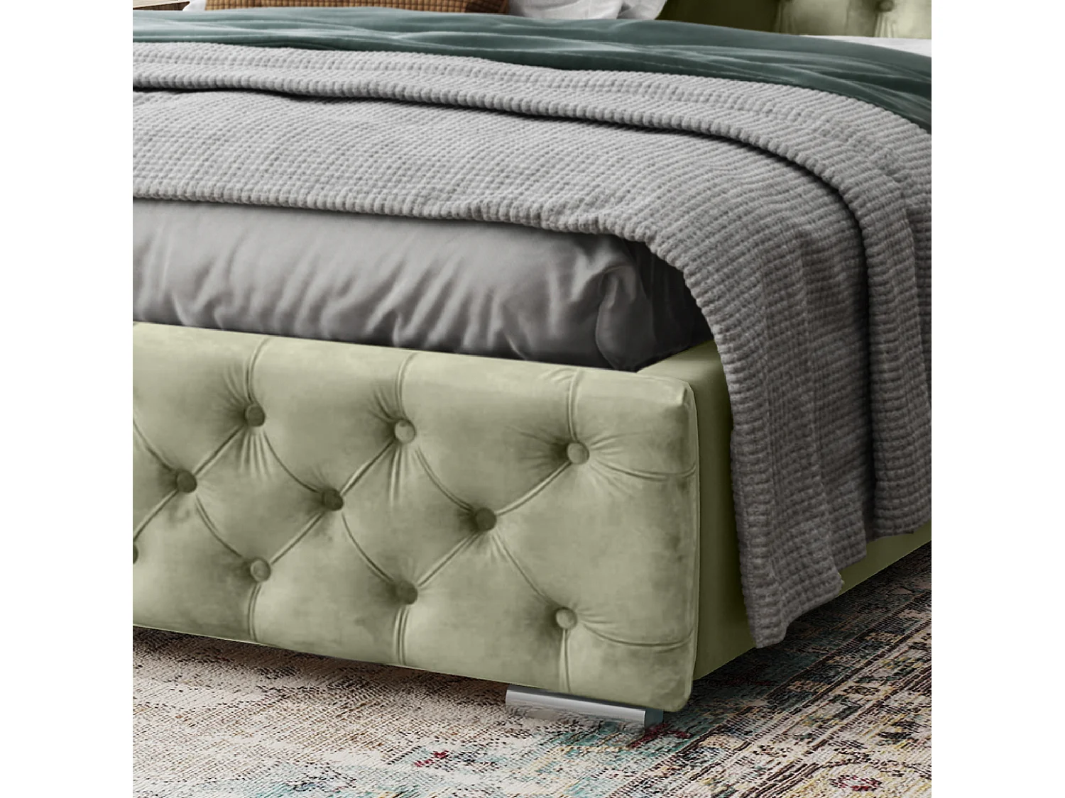 POLSTERBETT Doppelbett Volano Grün 160x200 cm