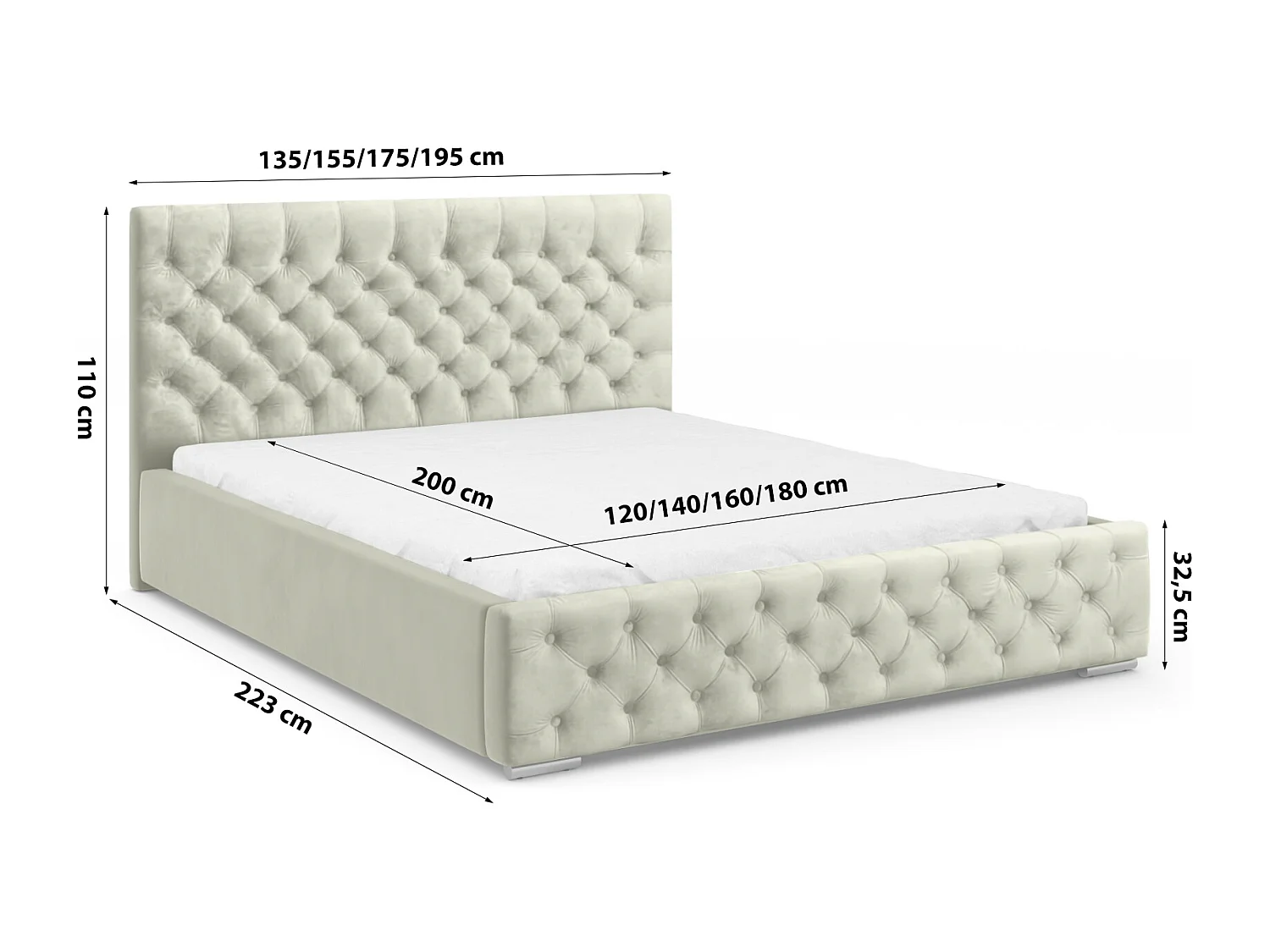 POLSTERBETT Doppelbett Volano Grün 160x200 cm