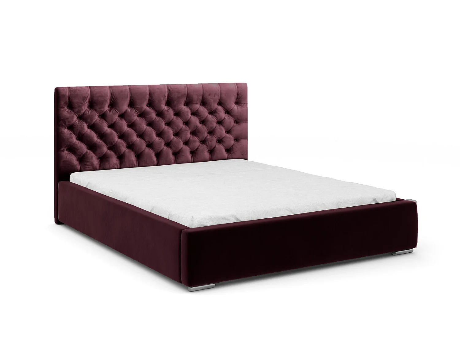 POLSTERBETT Doppelbett Mering Rot 180x200 cm