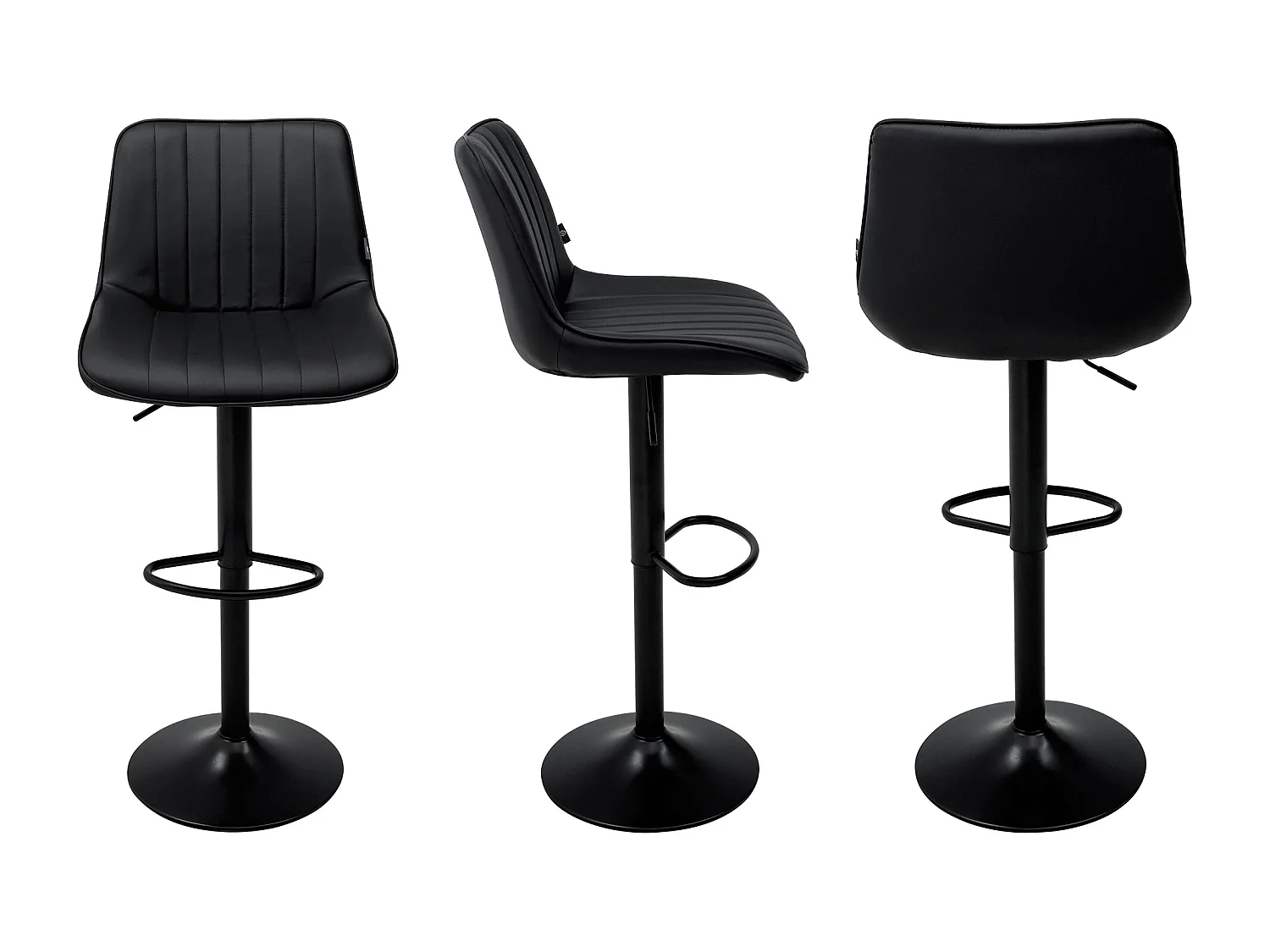 Sgabello cucina nero, sgabello alto bar mod. Eric