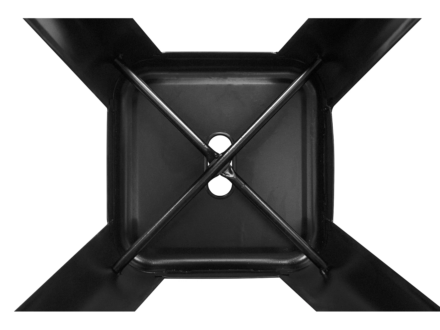 Sgabello bar cucina impilabile, sgabello industriale in metallo nero mod. Maggie