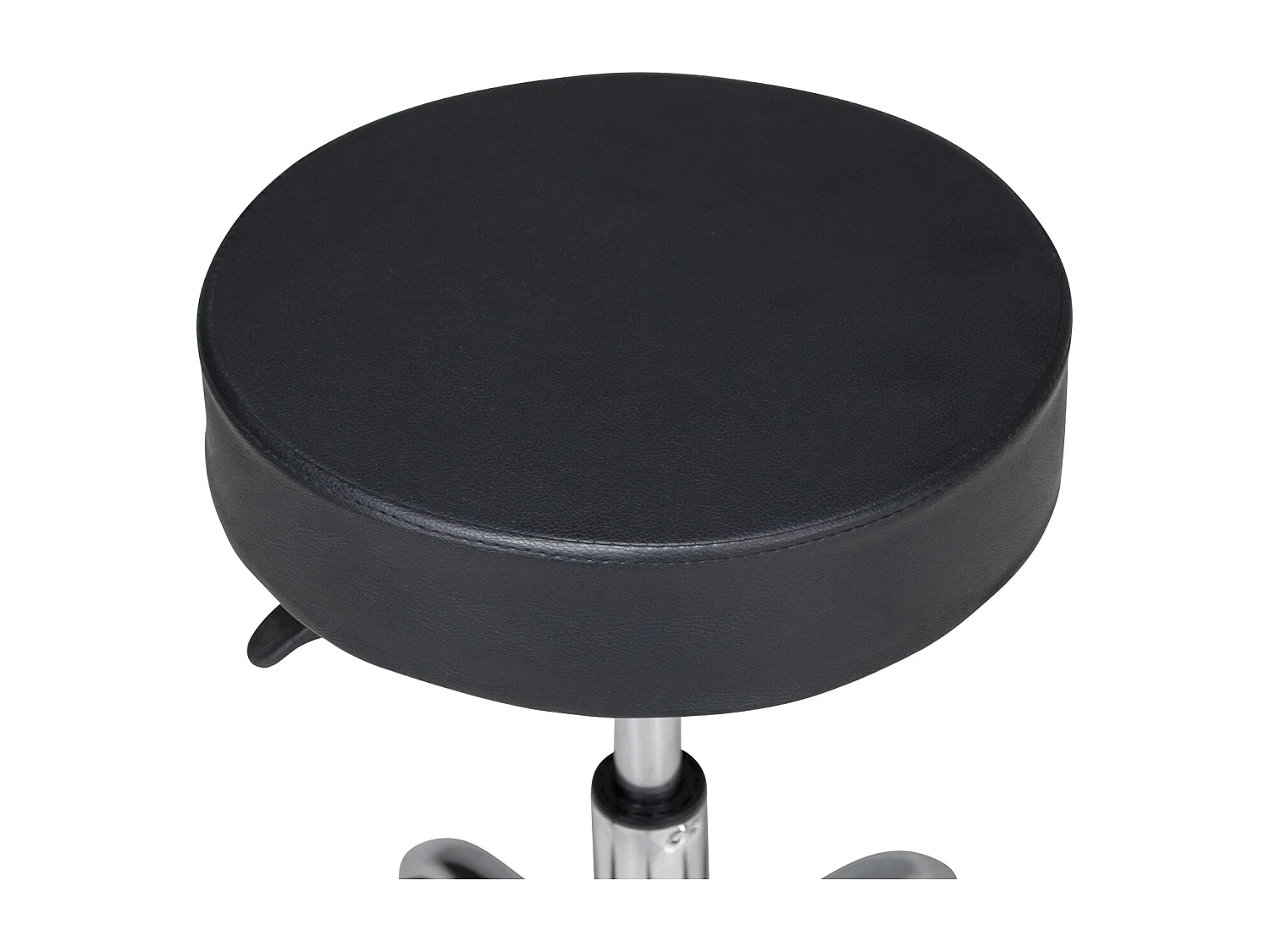 Sgabello professionale estetista in ecopelle, sgabello da ufficio mod. Alvin