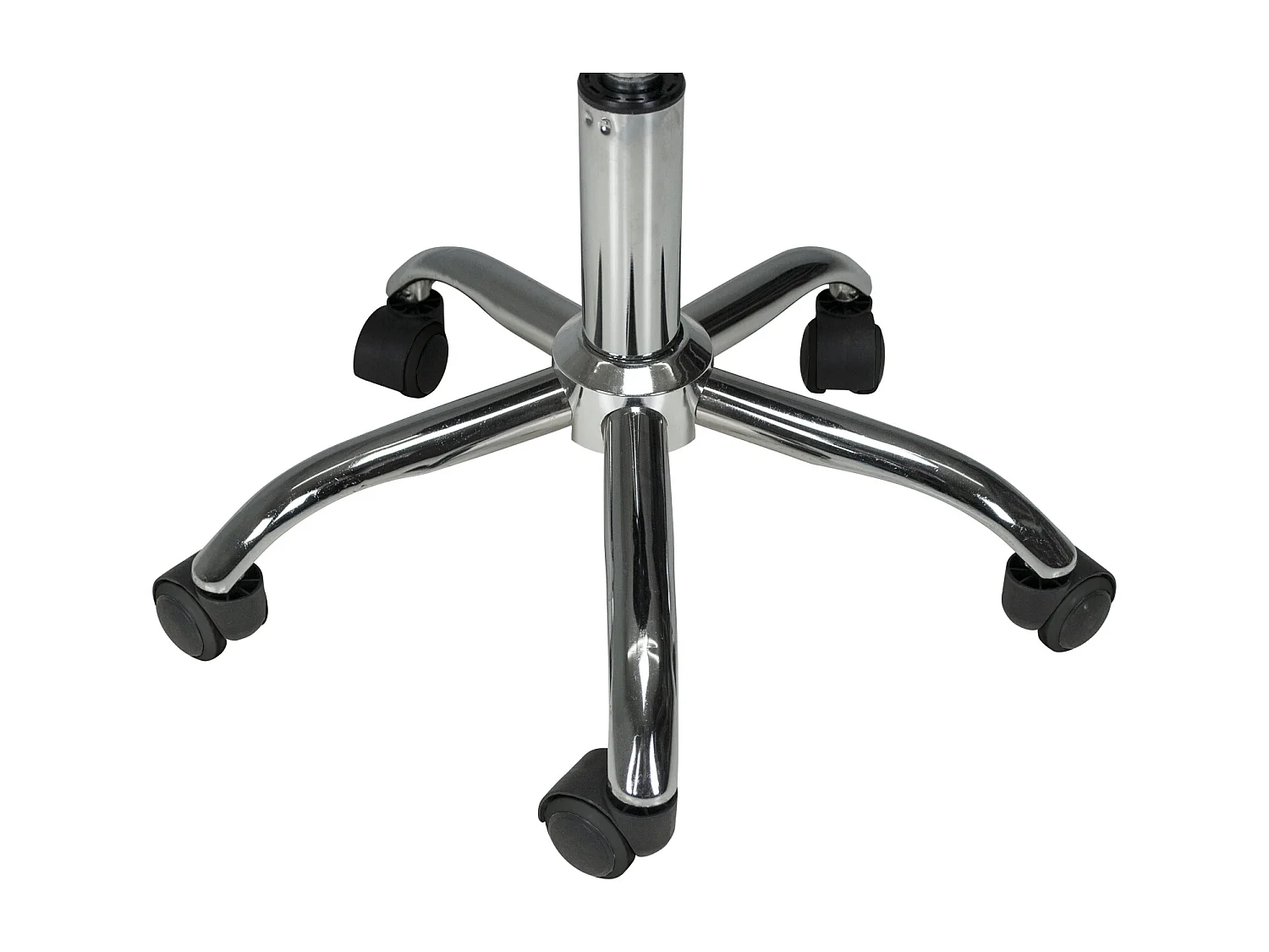 Sgabello professionale estetista in ecopelle, sgabello da ufficio mod. Alvin