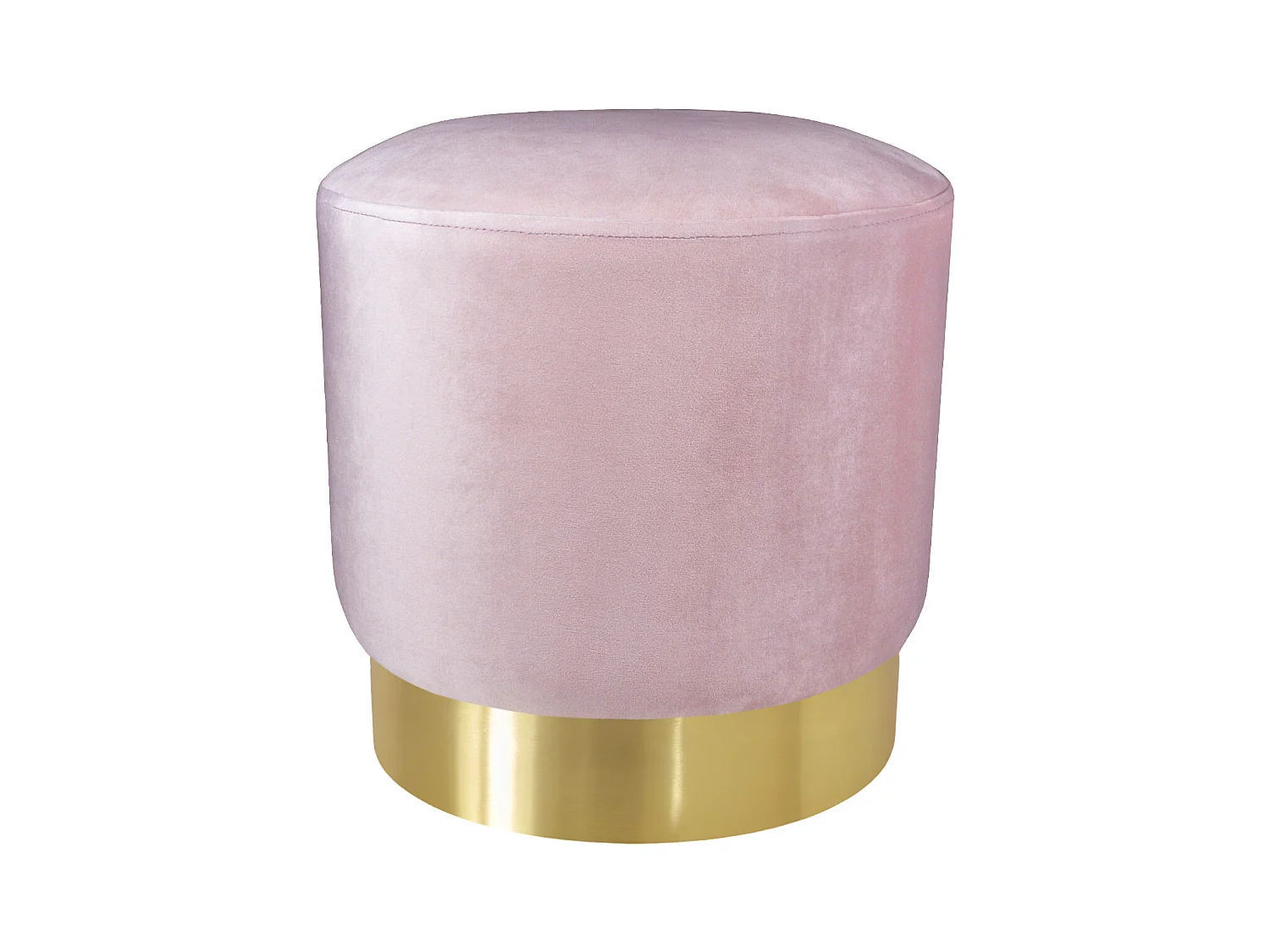 Pouf in velluto rosa, poggiapiedi mod. Zivago