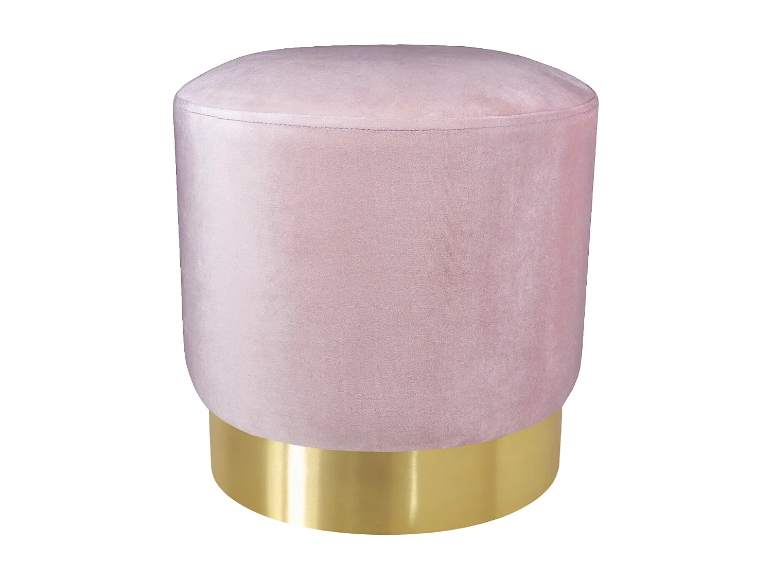 Pouf in velluto rosa, poggiapiedi mod. Zivago