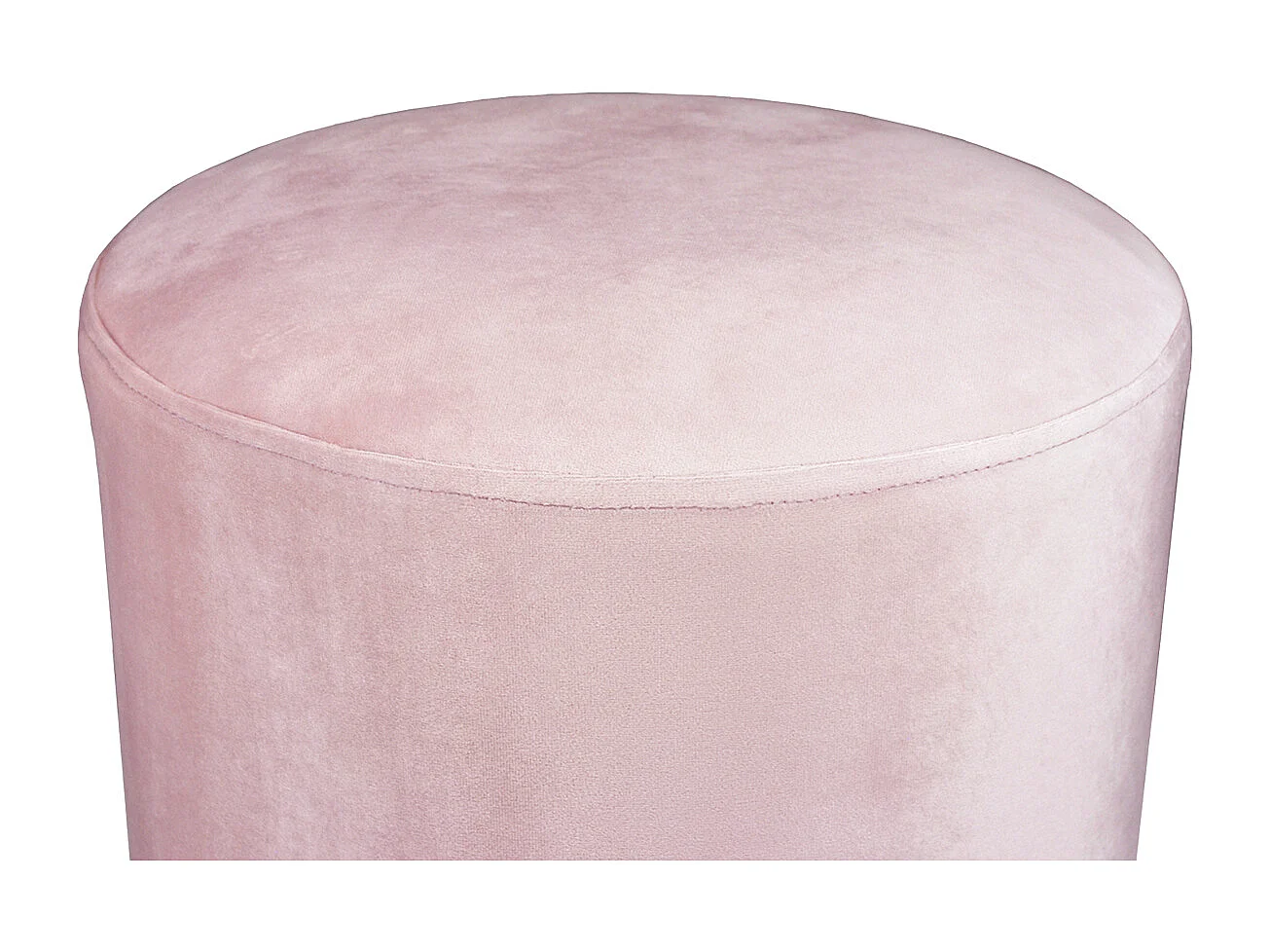Pouf in velluto rosa, poggiapiedi mod. Zivago