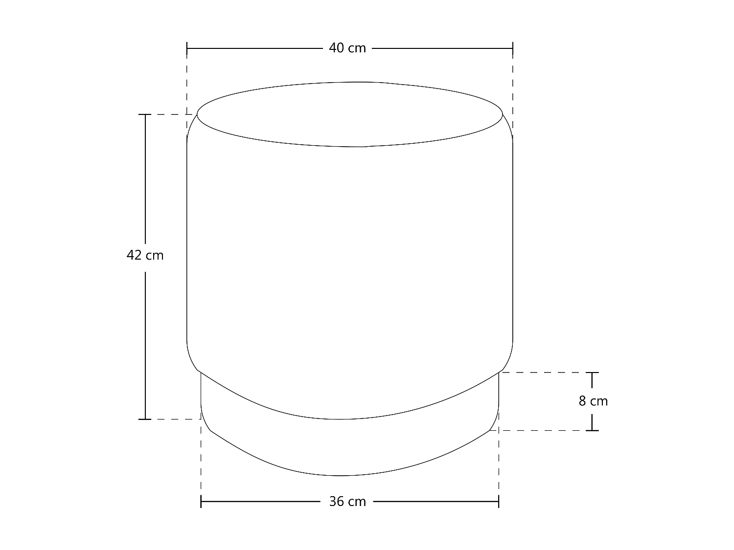 Pouf in velluto carta da zucchero, poggiapiedi mod. Zivago
