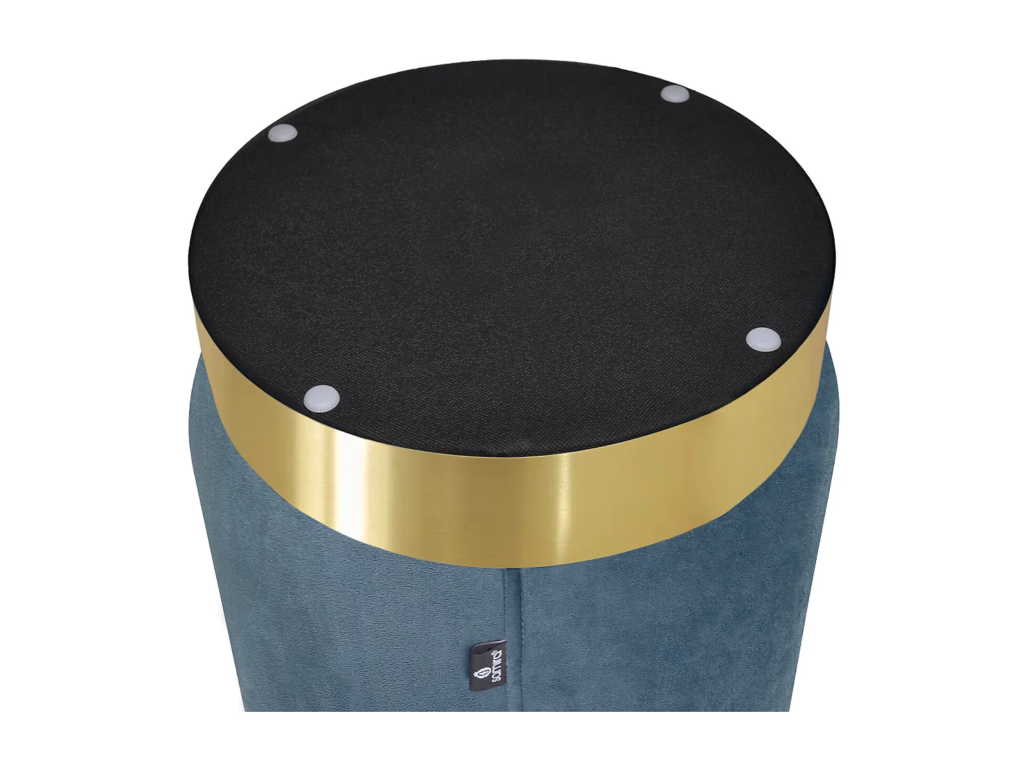 Pouf in velluto carta da zucchero, poggiapiedi mod. Zivago