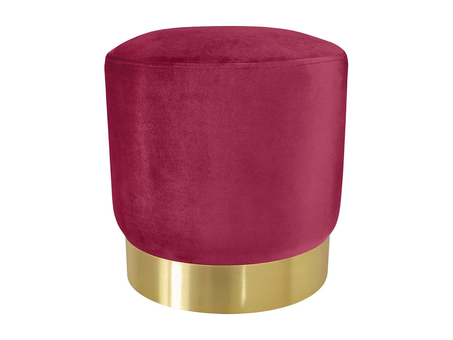 Pouf in velluto bordeaux, poggiapiedi mod. Zivago