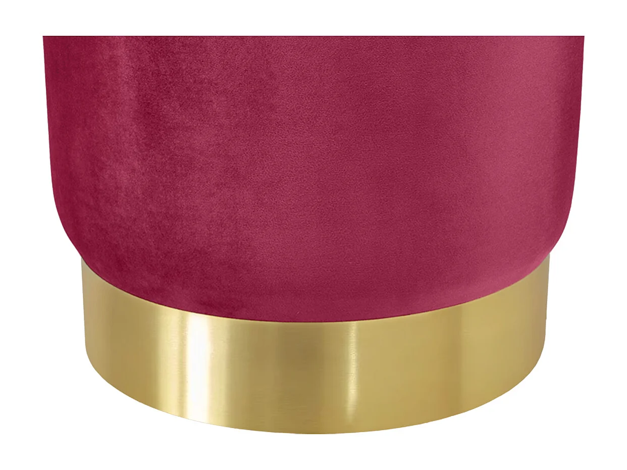 Pouf in velluto bordeaux, poggiapiedi mod. Zivago