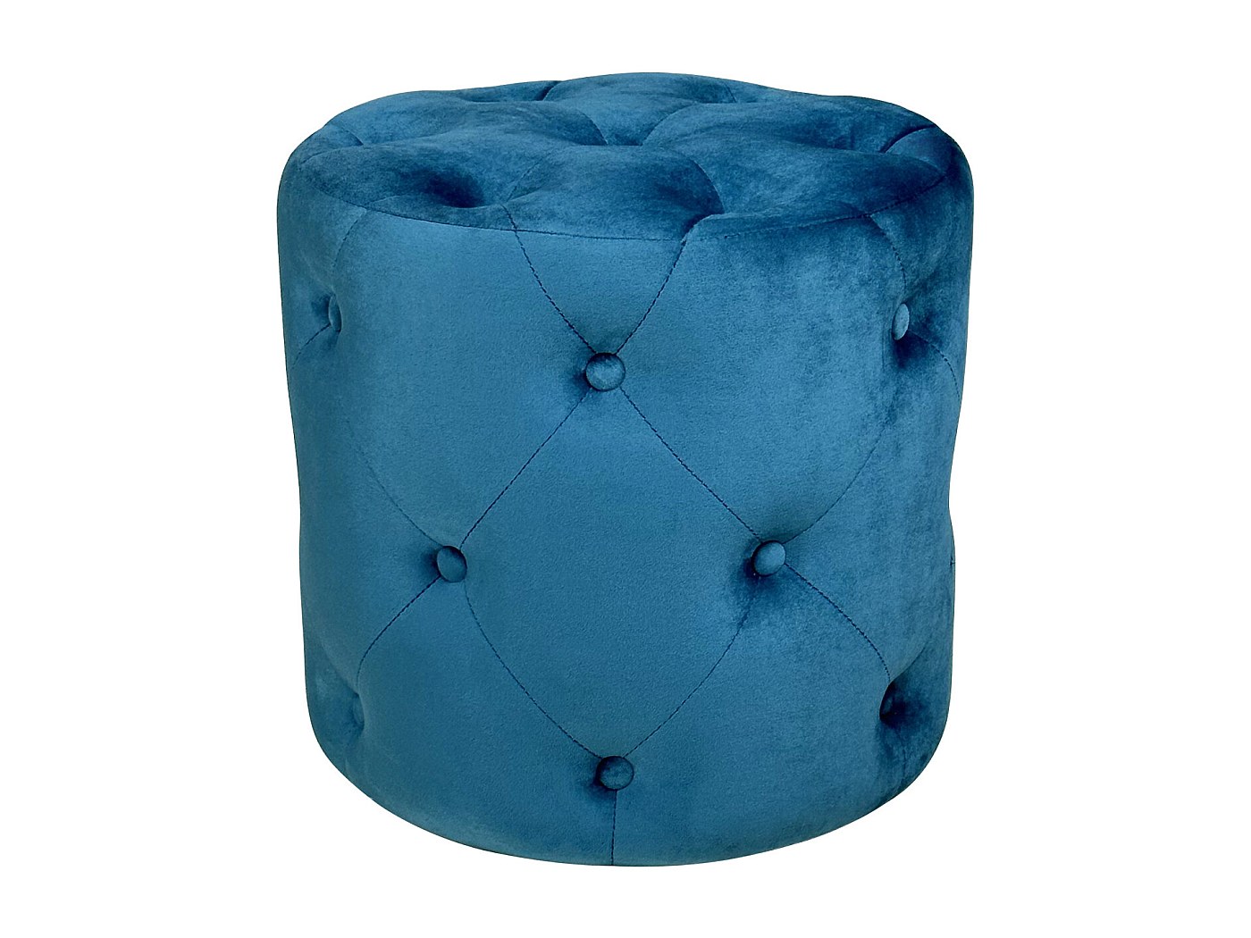 Maxi pouf in tessuto olefin blu - Baku