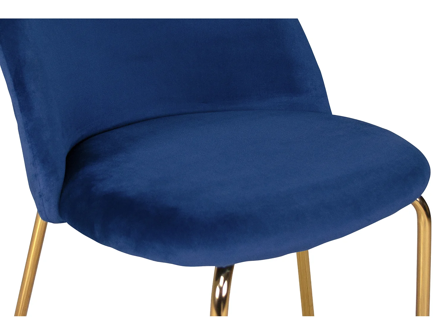 Sgabello cucina imbottito, sgabello alto in velluto blu mod. Nicole