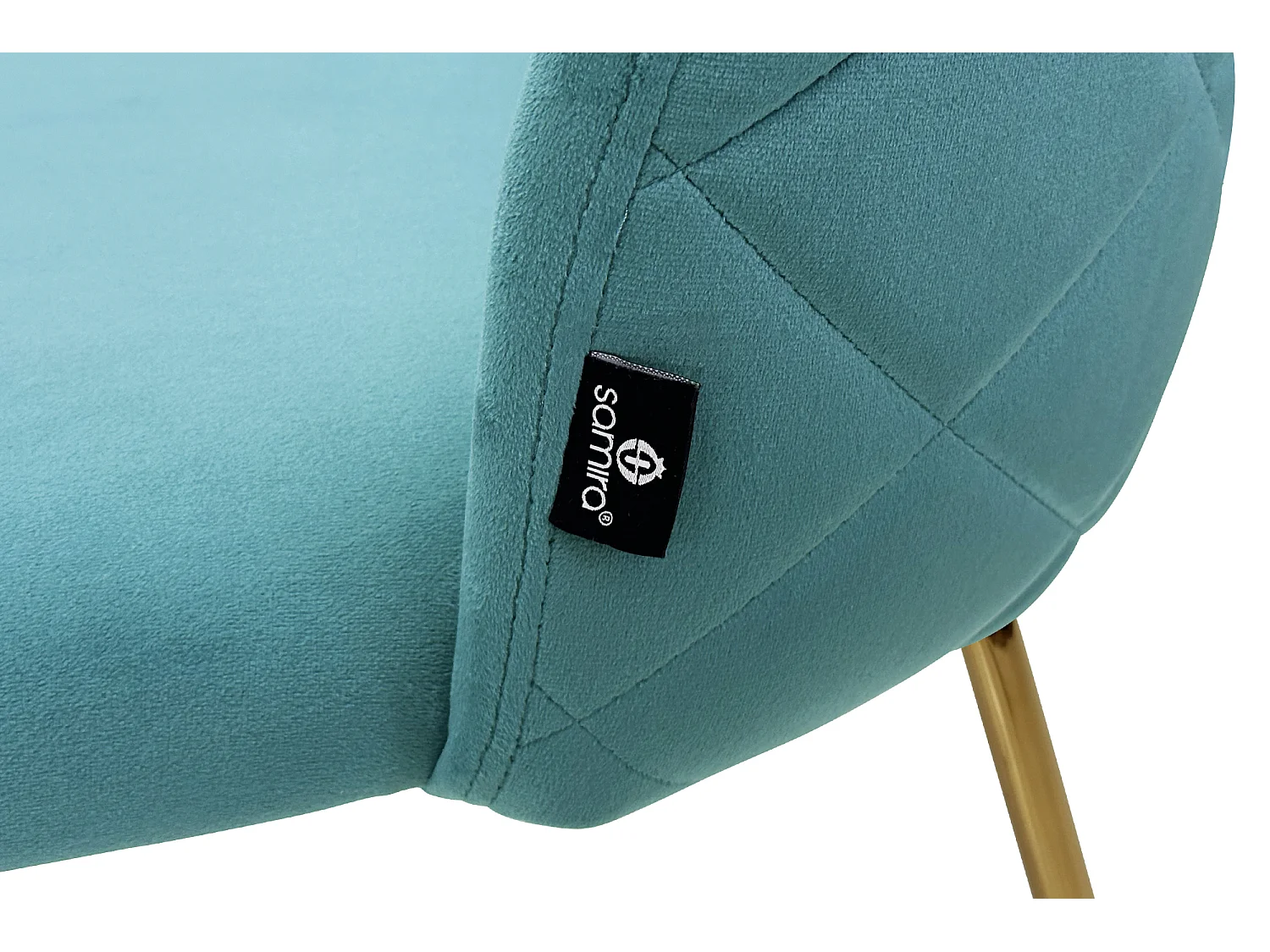 Sgabello cucina imbottito, sgabello alto in velluto verde petrolio mod. Nicole