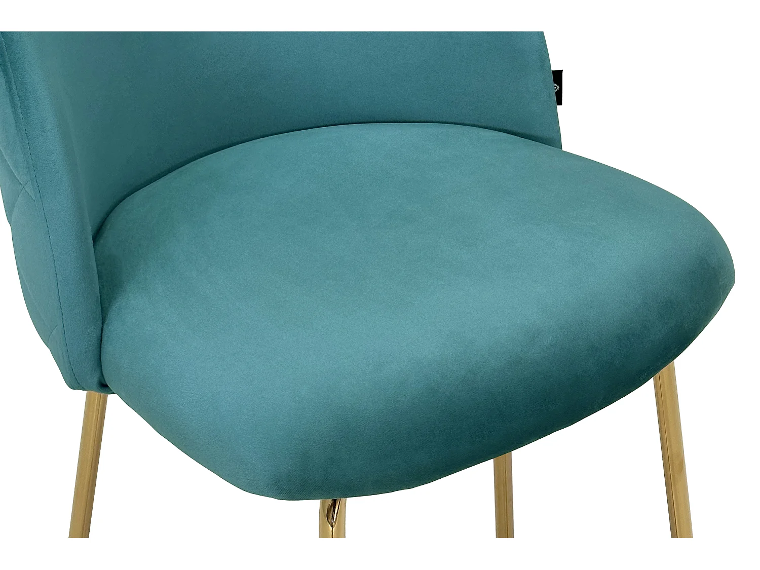 Sgabello cucina imbottito, sgabello alto in velluto verde petrolio mod. Nicole