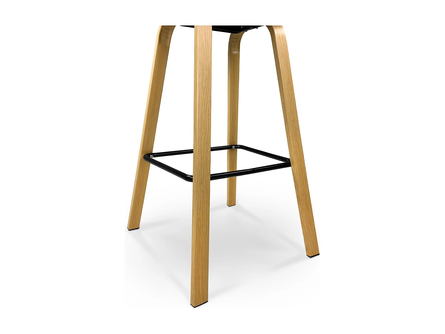 Sgabello da bar seduta in polipropilene bianco, sgabello da cucina mod. Teo