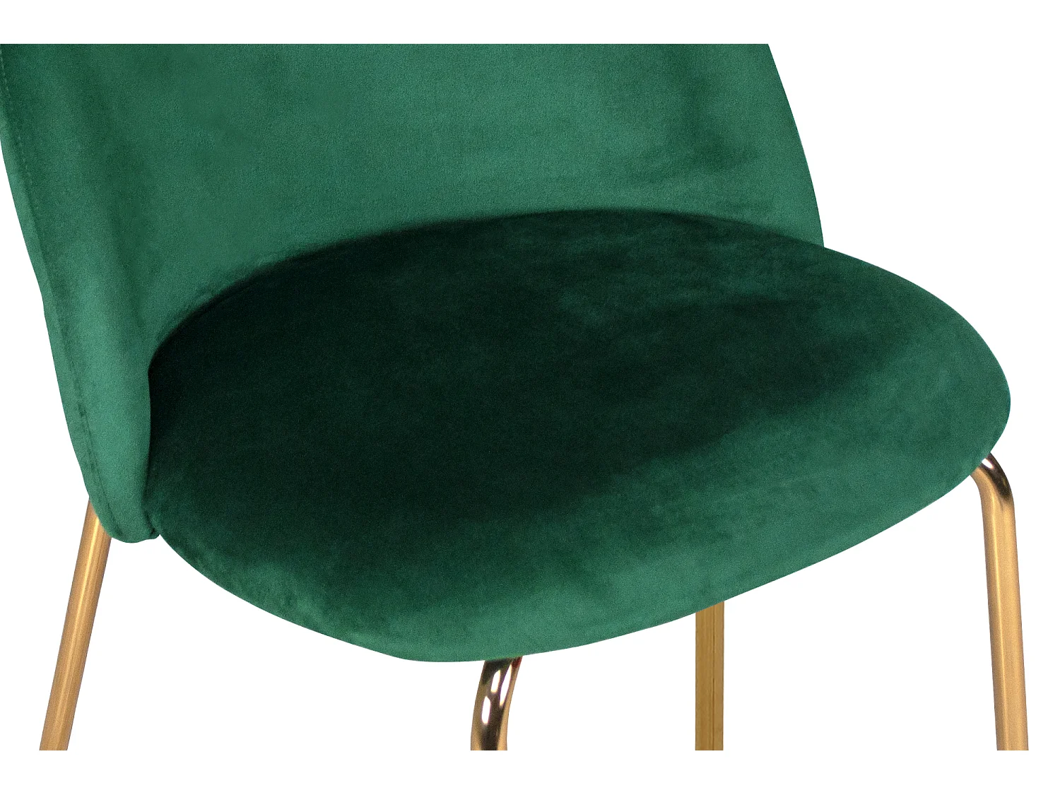 Sgabello cucina imbottito, sgabello alto in velluto verde scuro mod. Nicole