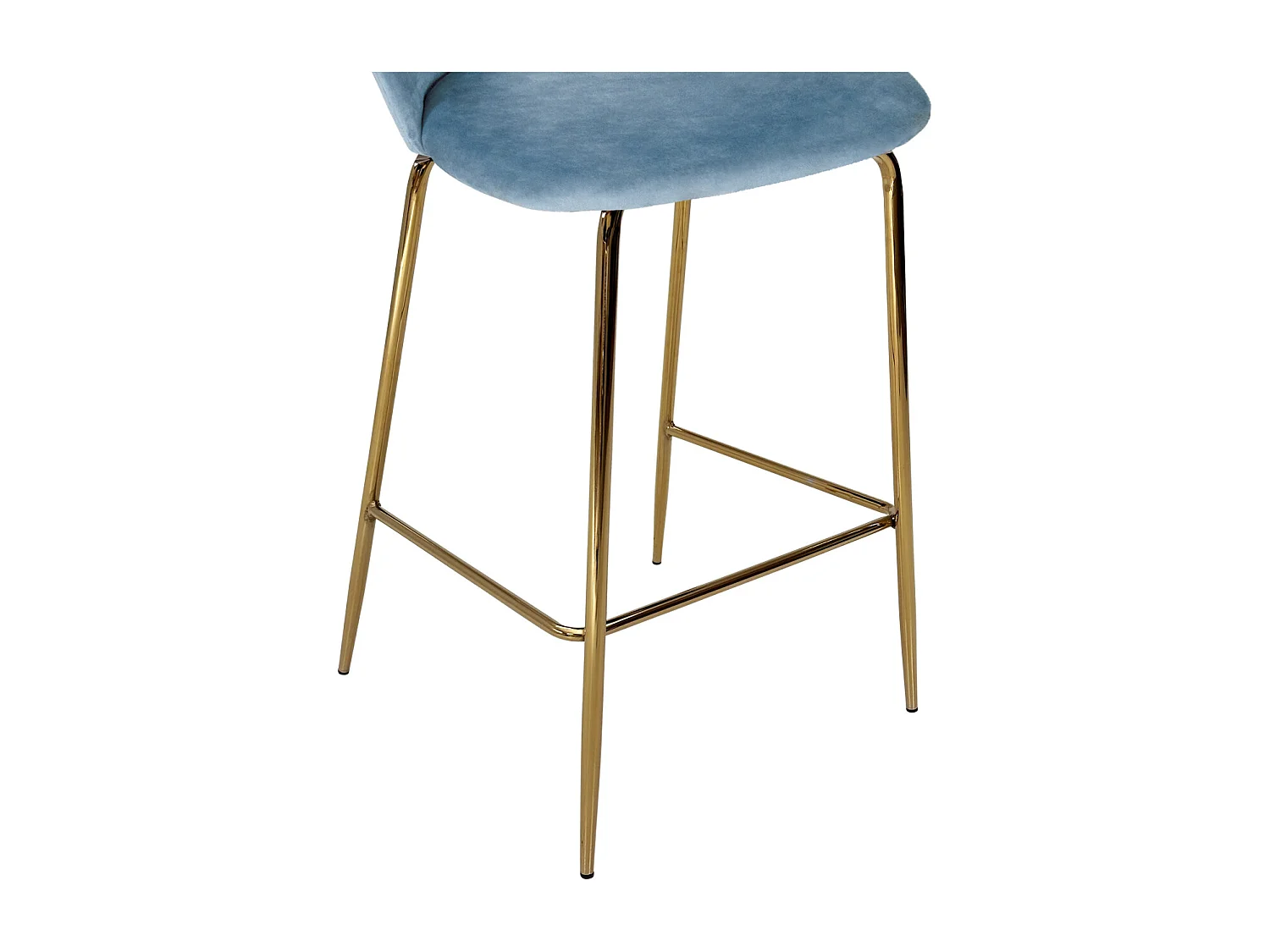 Sgabello cucina imbottito, sgabello alto in velluto carta da zucchero mod. Nicole