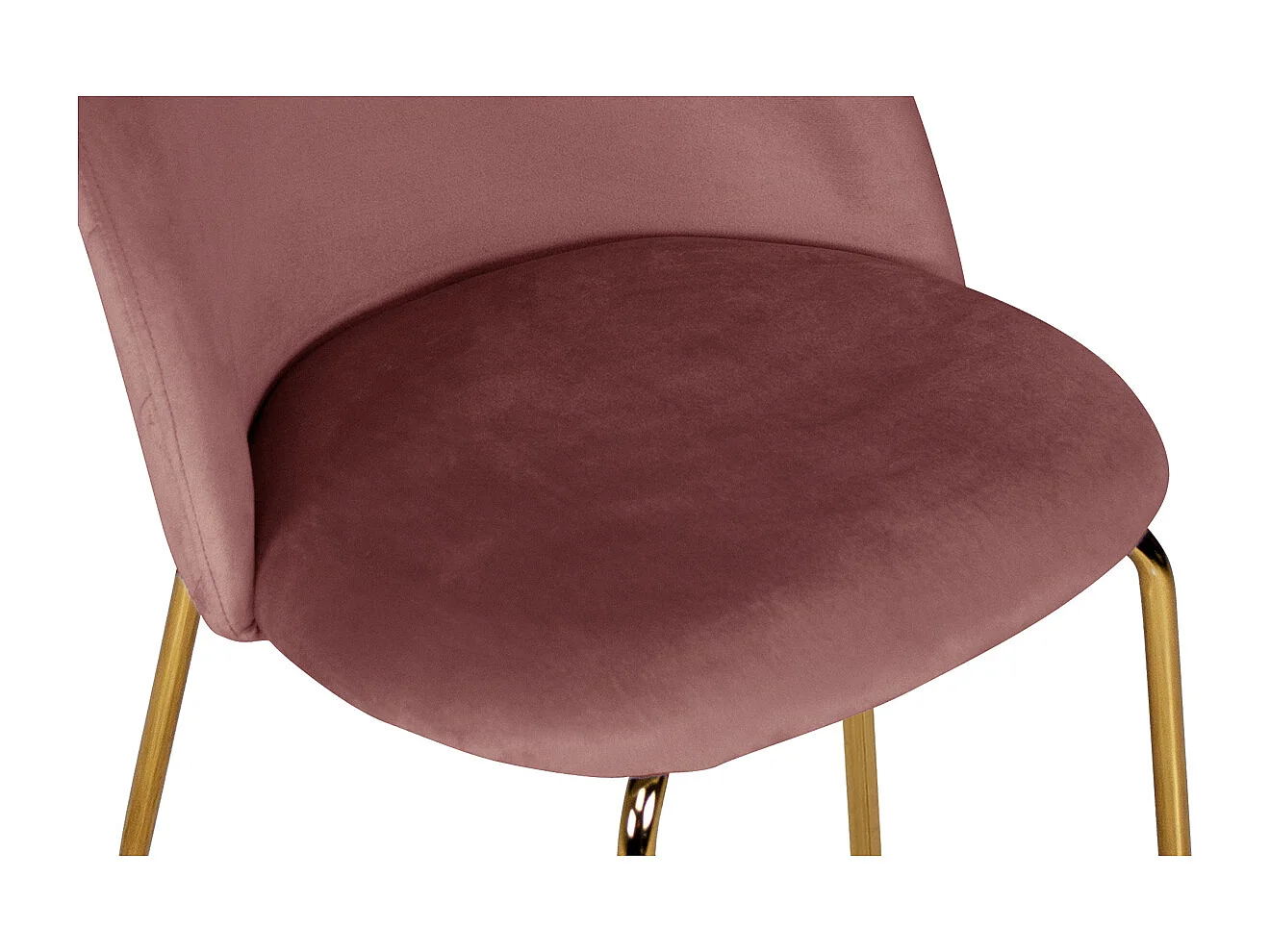 Sgabello cucina imbottito, sgabello alto in velluto rosso mattone mod. Nicole