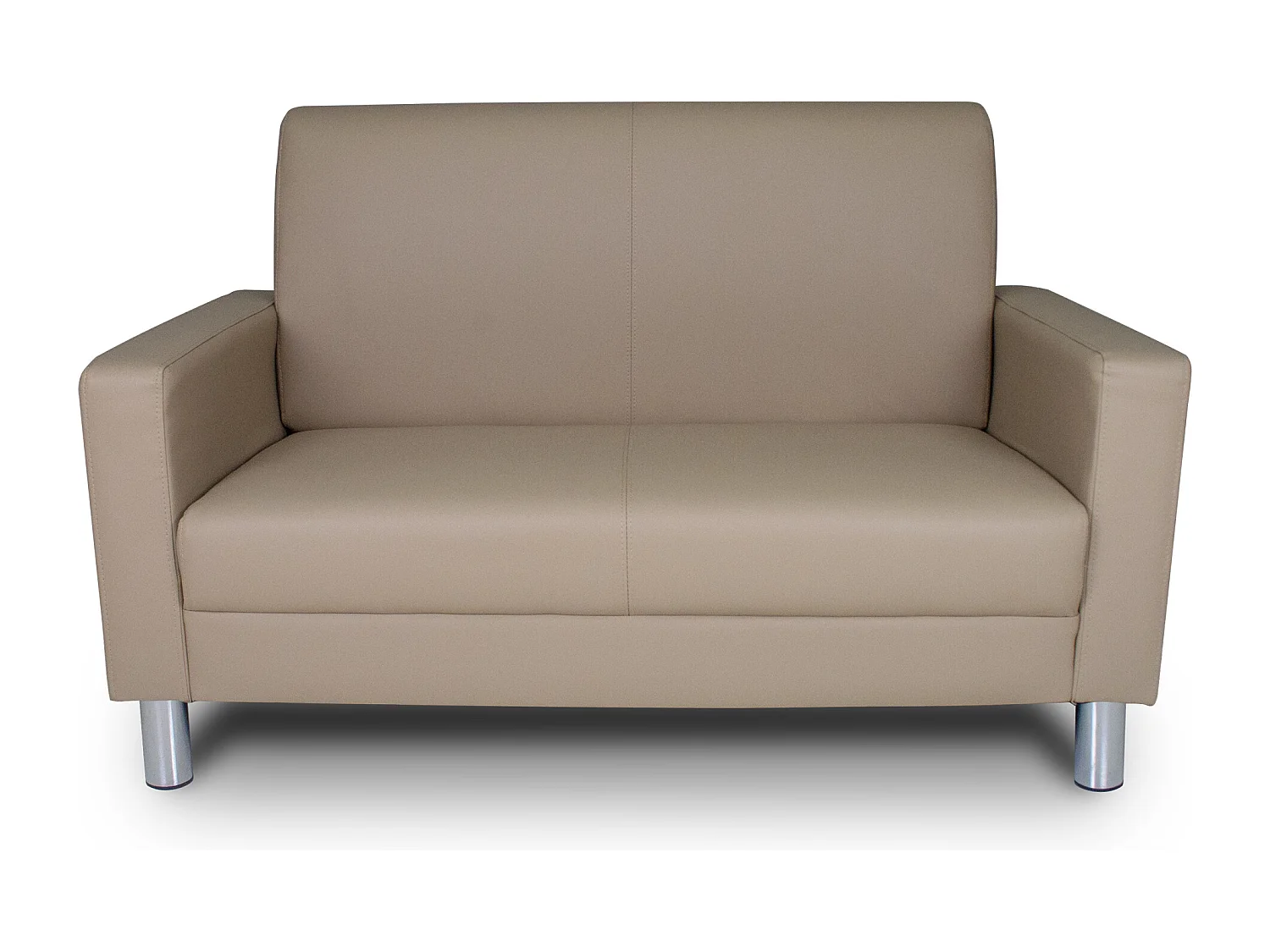 Divano 2 posti in ecopelle tortora mod. Charlie