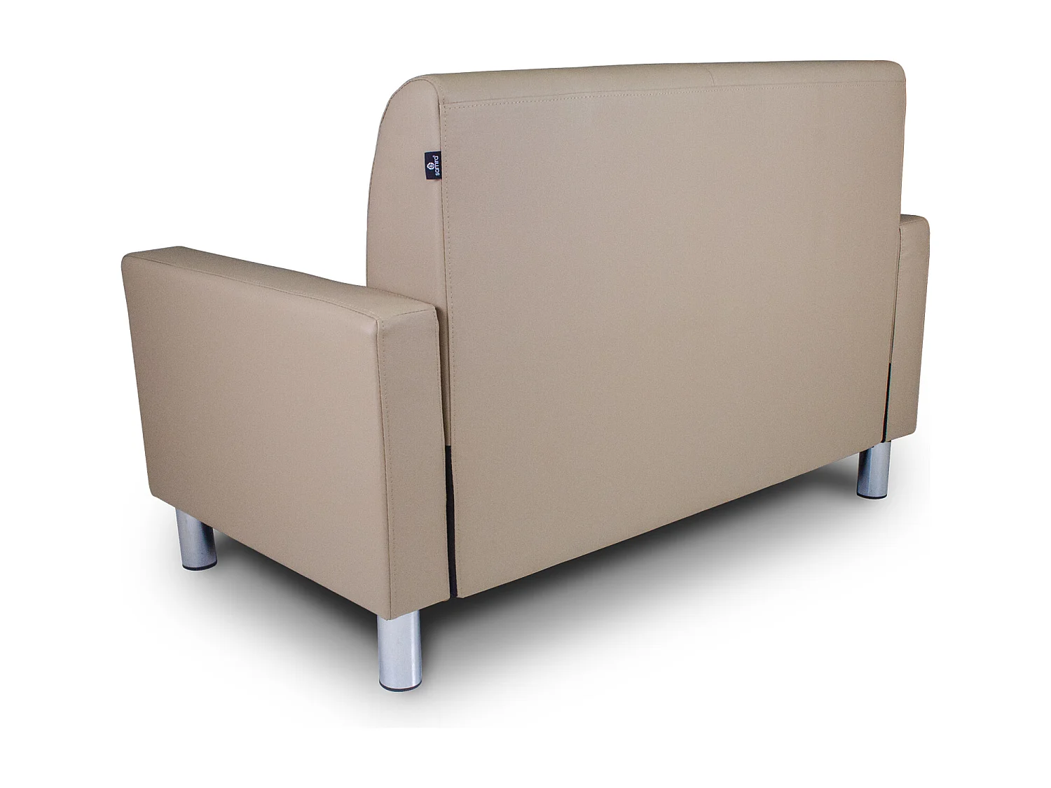 Divano 2 posti in ecopelle tortora mod. Charlie