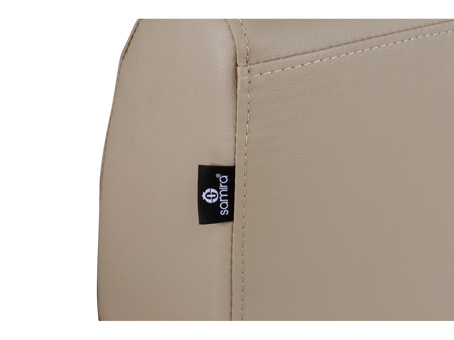 Divano 2 posti in ecopelle tortora mod. Charlie