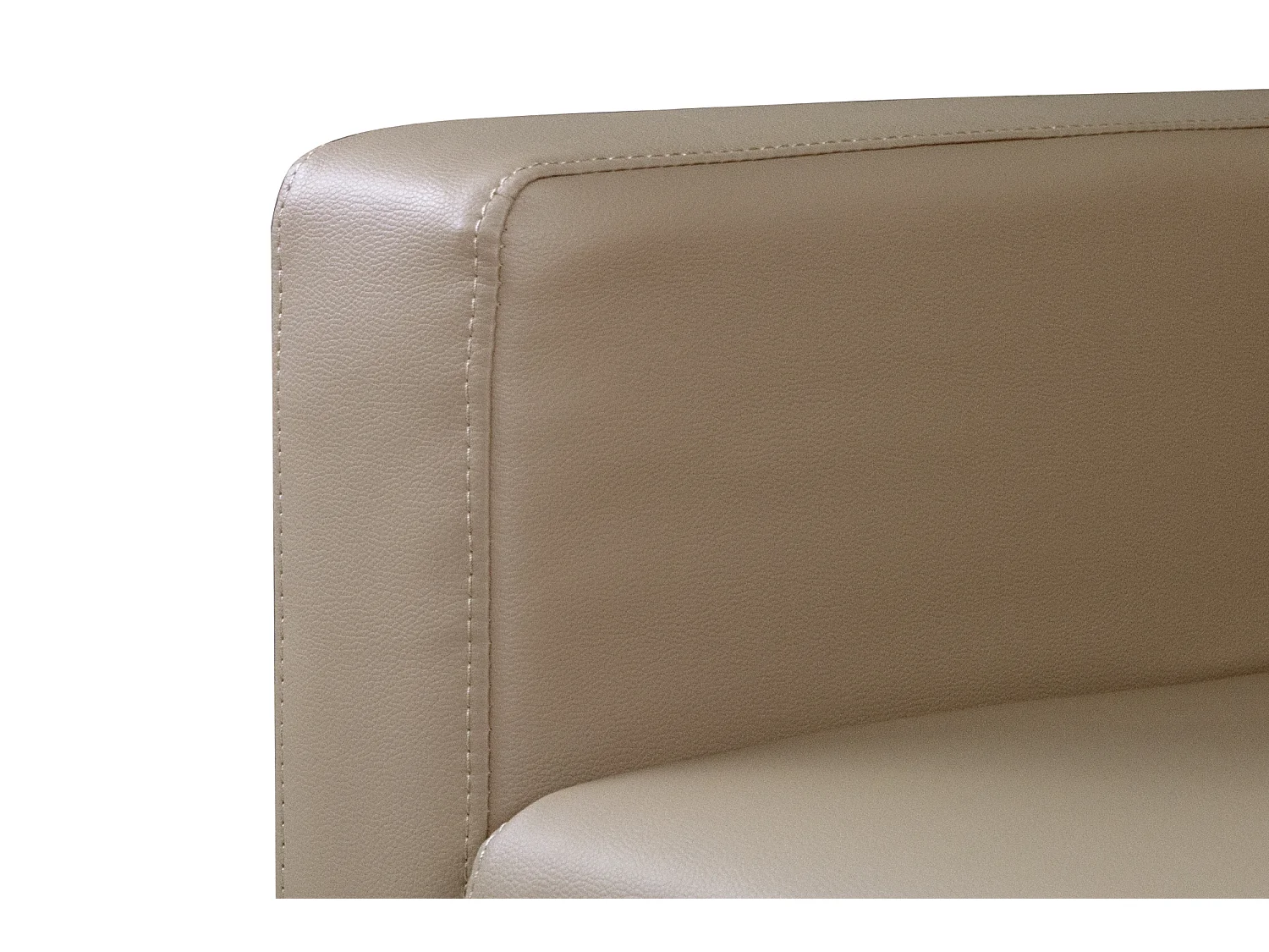 Divano 2 posti in ecopelle tortora mod. Charlie