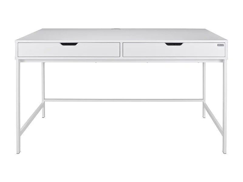 Scrivania per ufficio, scrivania con cassetti colore bianco mod. Diana