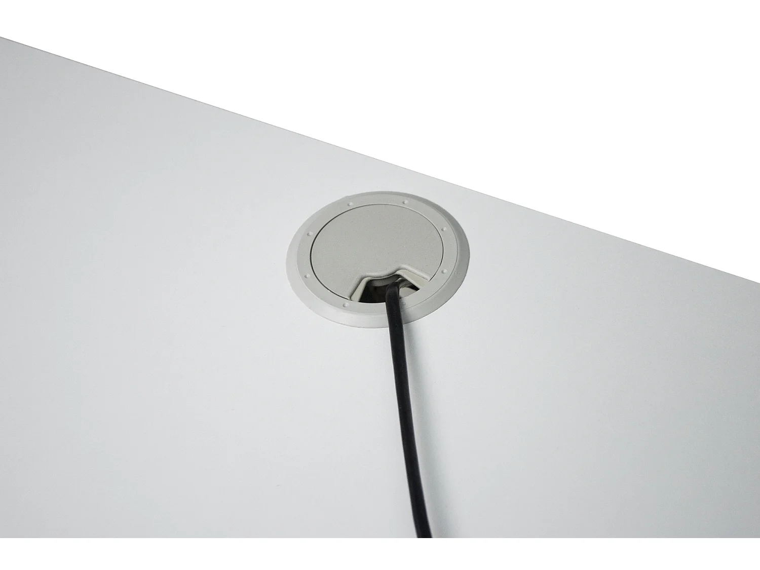 Scrivania per ufficio, scrivania con cassetti colore bianco mod. Diana