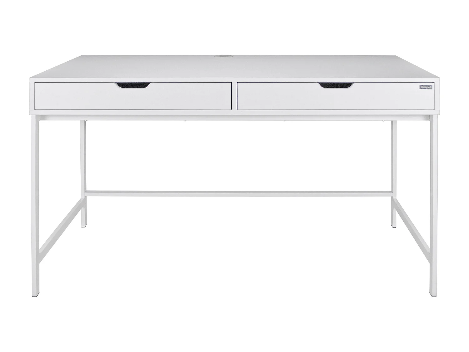 Scrivania per ufficio, scrivania con cassetti colore bianco mod. Diana