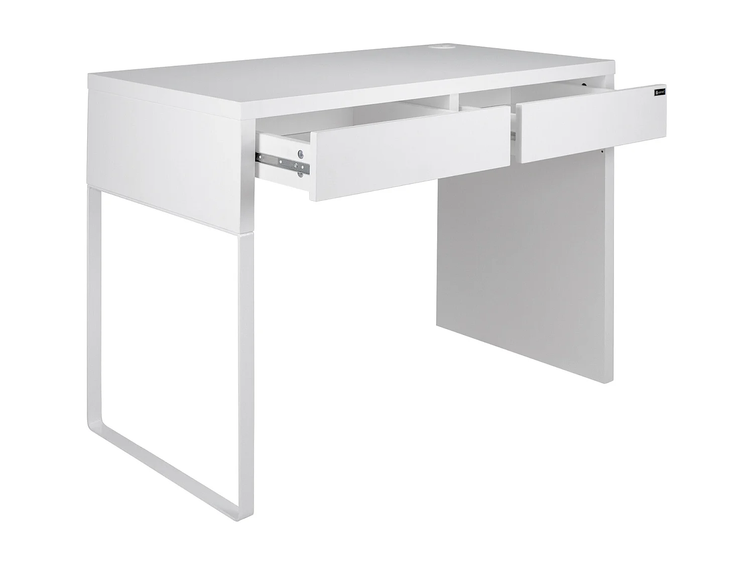 Scrivania per ufficio, scrivania con cassetti colore bianco mod. Iside