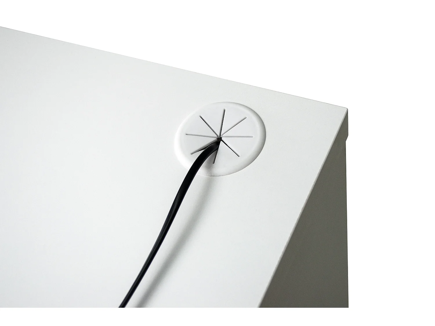 Scrivania per ufficio, scrivania con cassetti colore bianco mod. Iside