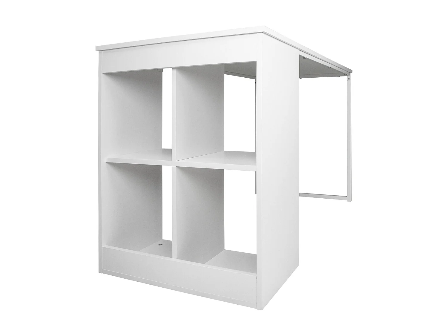 Scrivania per ufficio, scrivania con libreria colore bianco mod. Clio