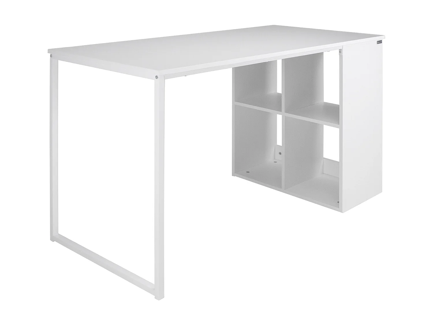 Scrivania per ufficio, scrivania con libreria colore bianco mod. Clio