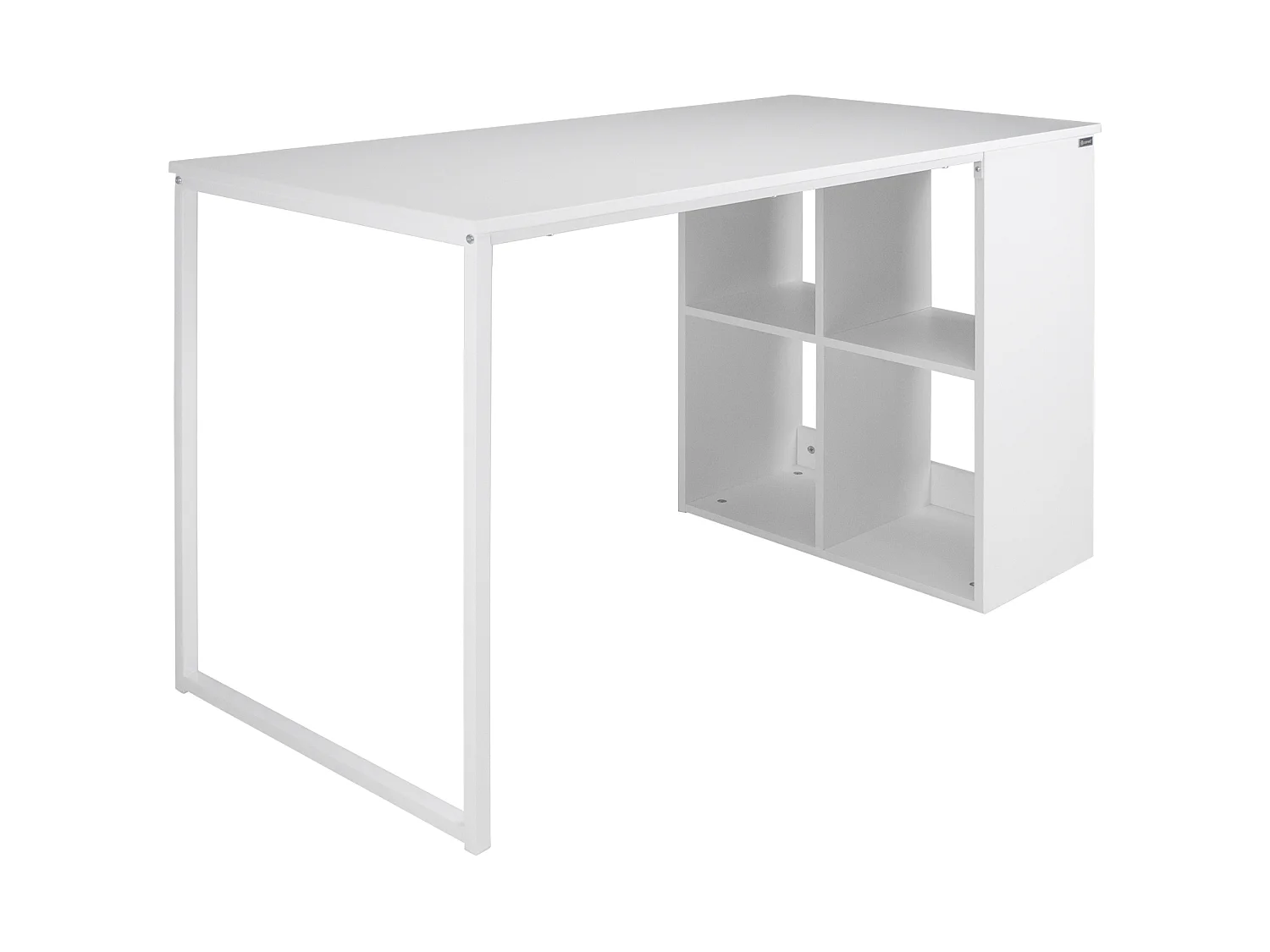 Scrivania per ufficio, scrivania con libreria colore bianco mod. Clio