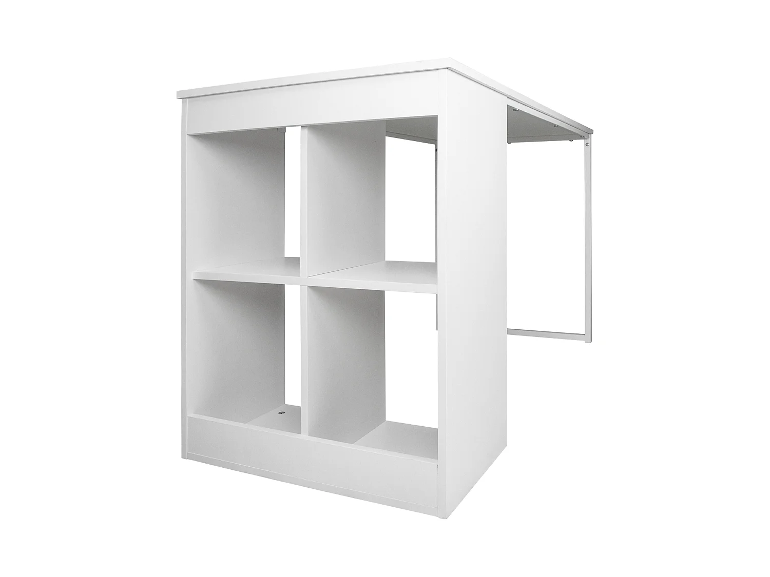 Scrivania per ufficio, scrivania con libreria colore bianco mod. Clio