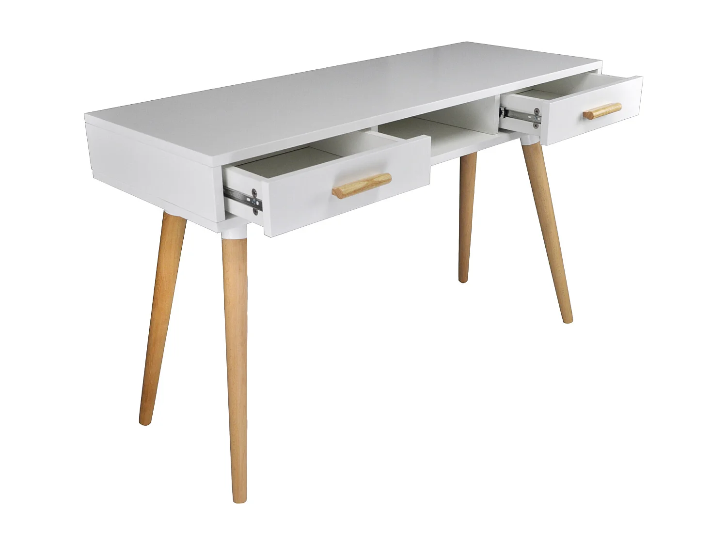 Consolle scrivania per cameretta e ufficio in stile nordico colore bianco