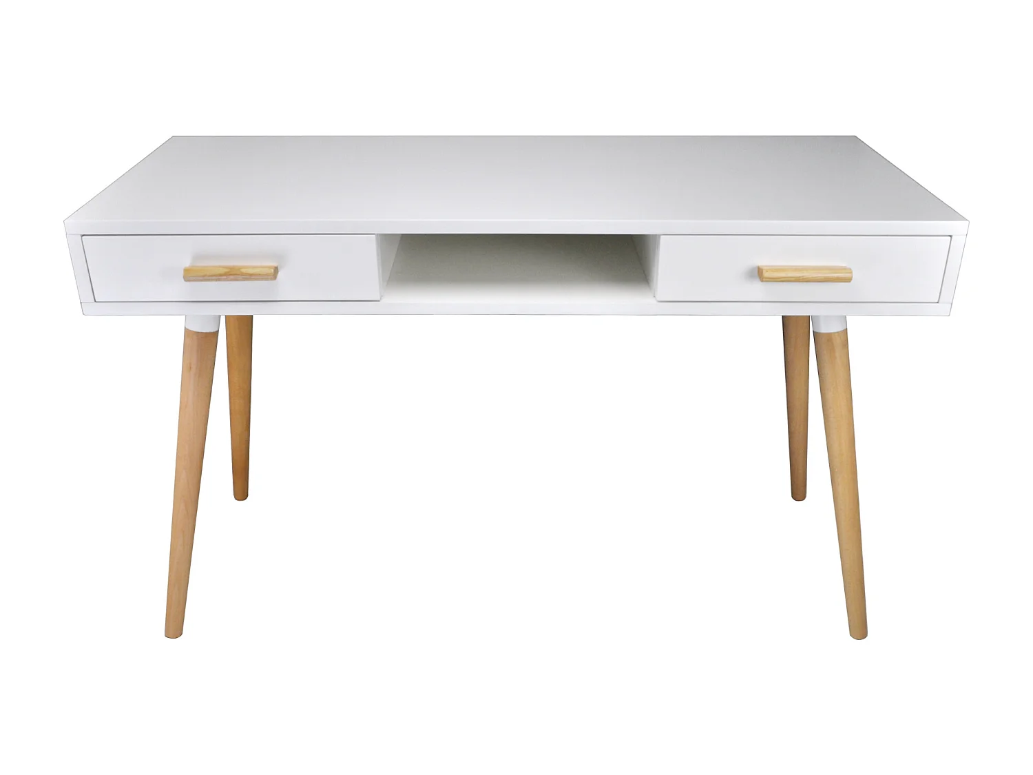 Consolle scrivania per cameretta e ufficio in stile nordico colore bianco