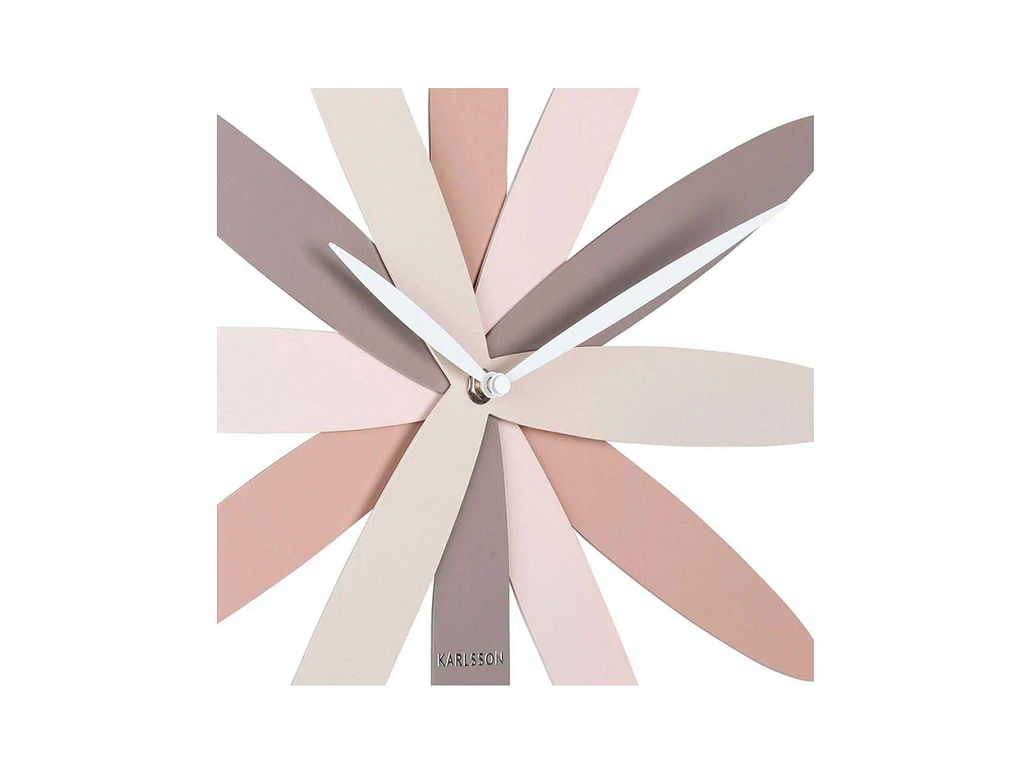 Wanduhr Bloom - Rosa - Ø45cm
