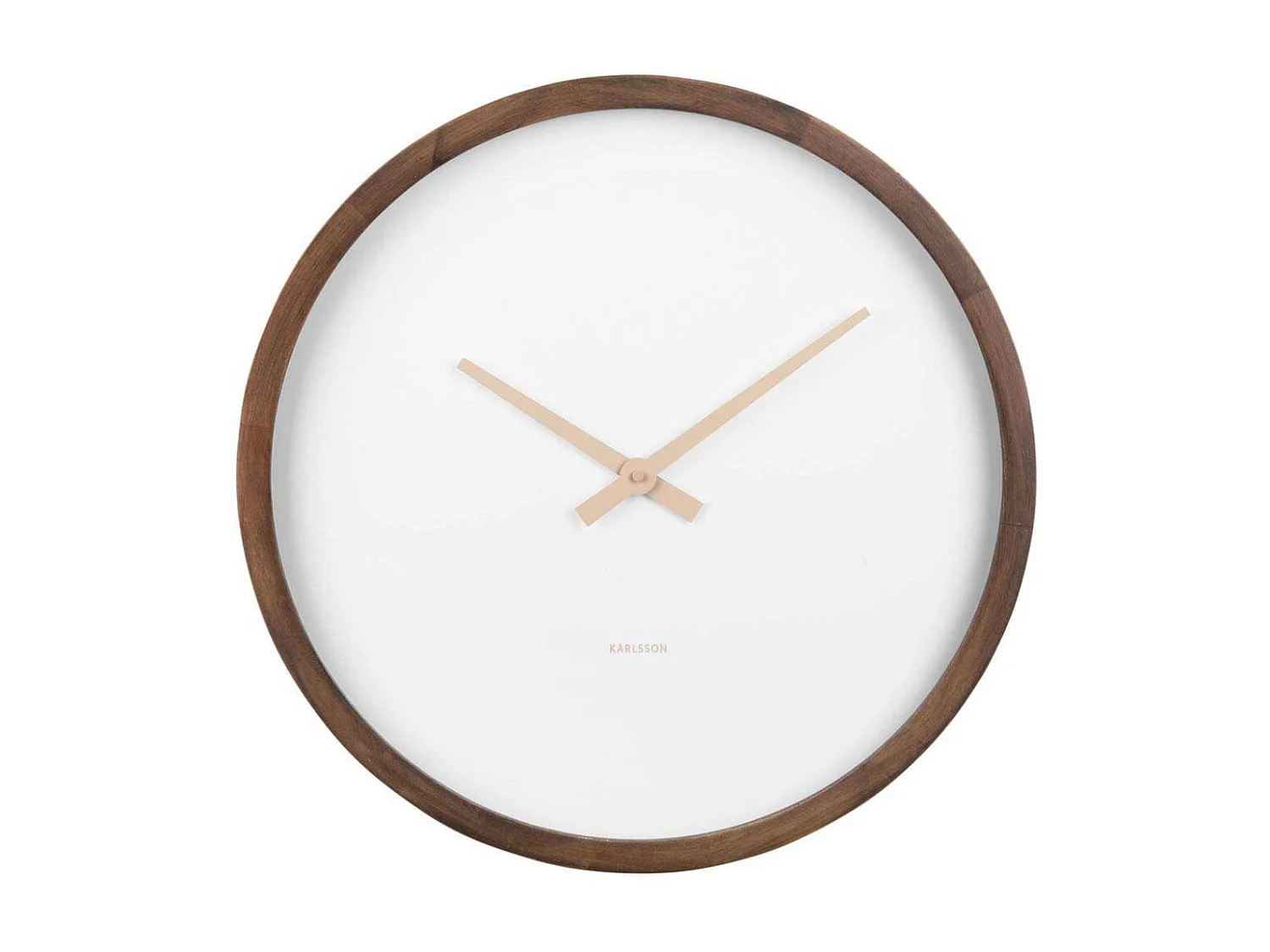 Wandklok Ancho Large - Donker hout- Ø50cm