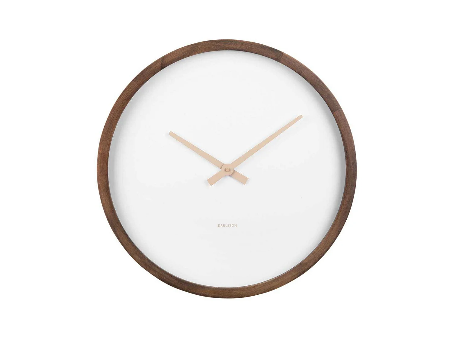 Wanduhr Ancho Groß - Dunkles Holz - Ø50cm