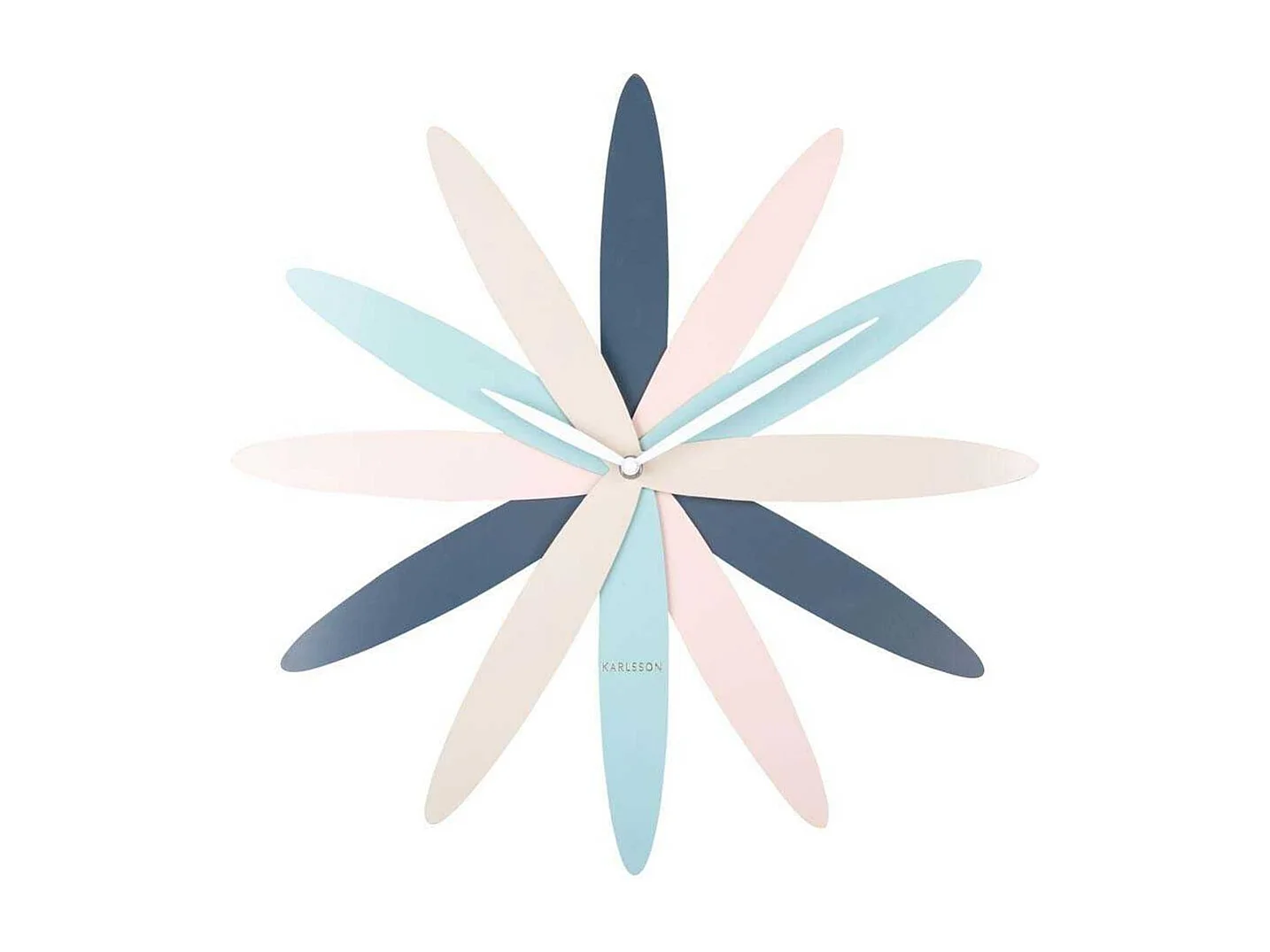 Zegar ścienny Bloom - Wielokolorowy - Ø45cm