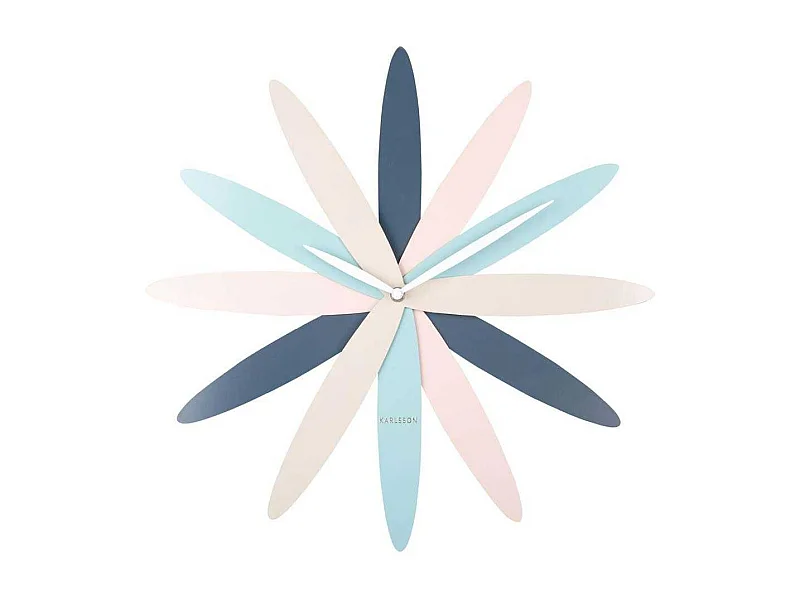 Zegar ścienny Bloom - Wielokolorowy - Ø45cm