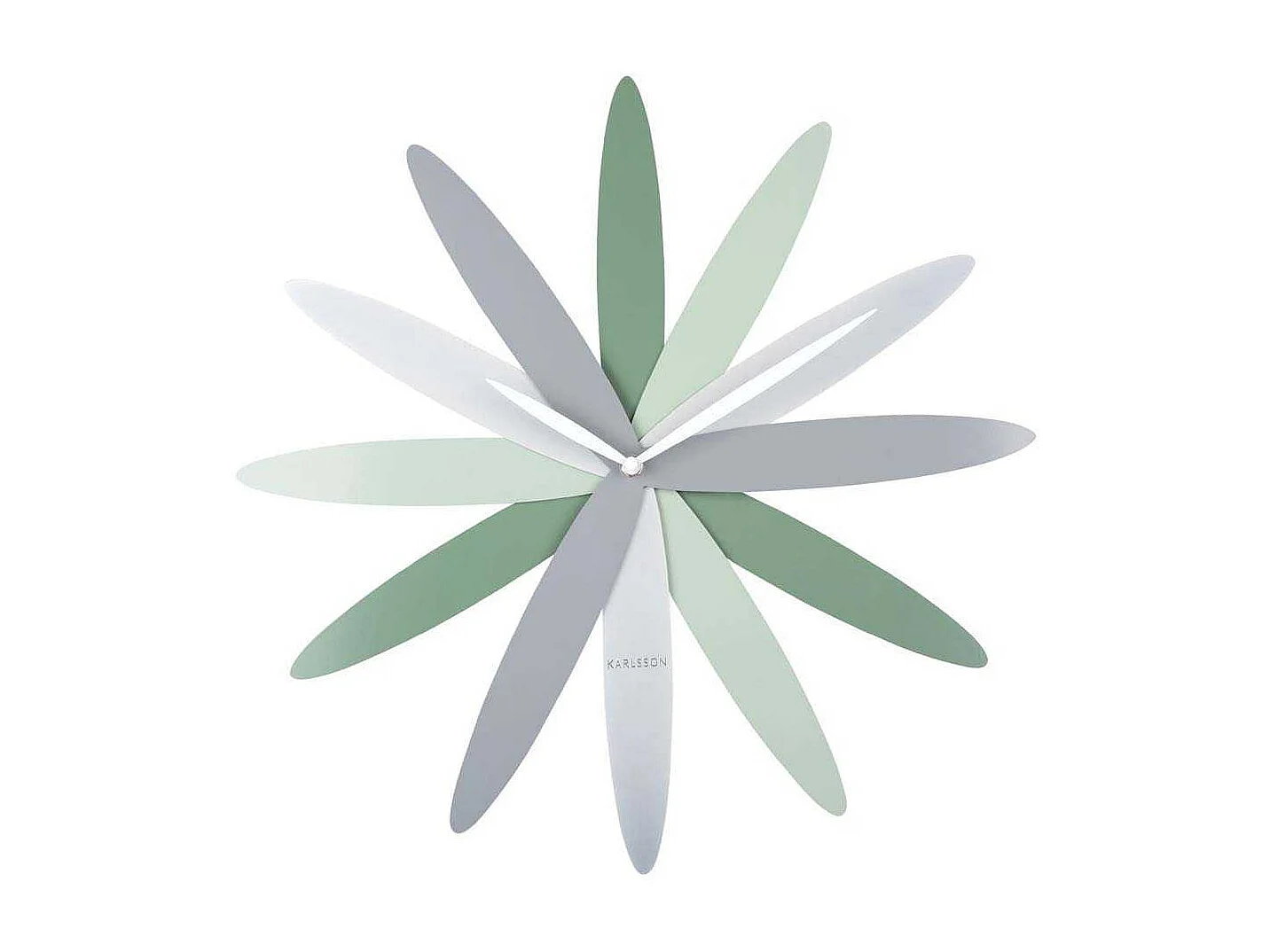 Wandklok Bloom - Groen- Ø45cm