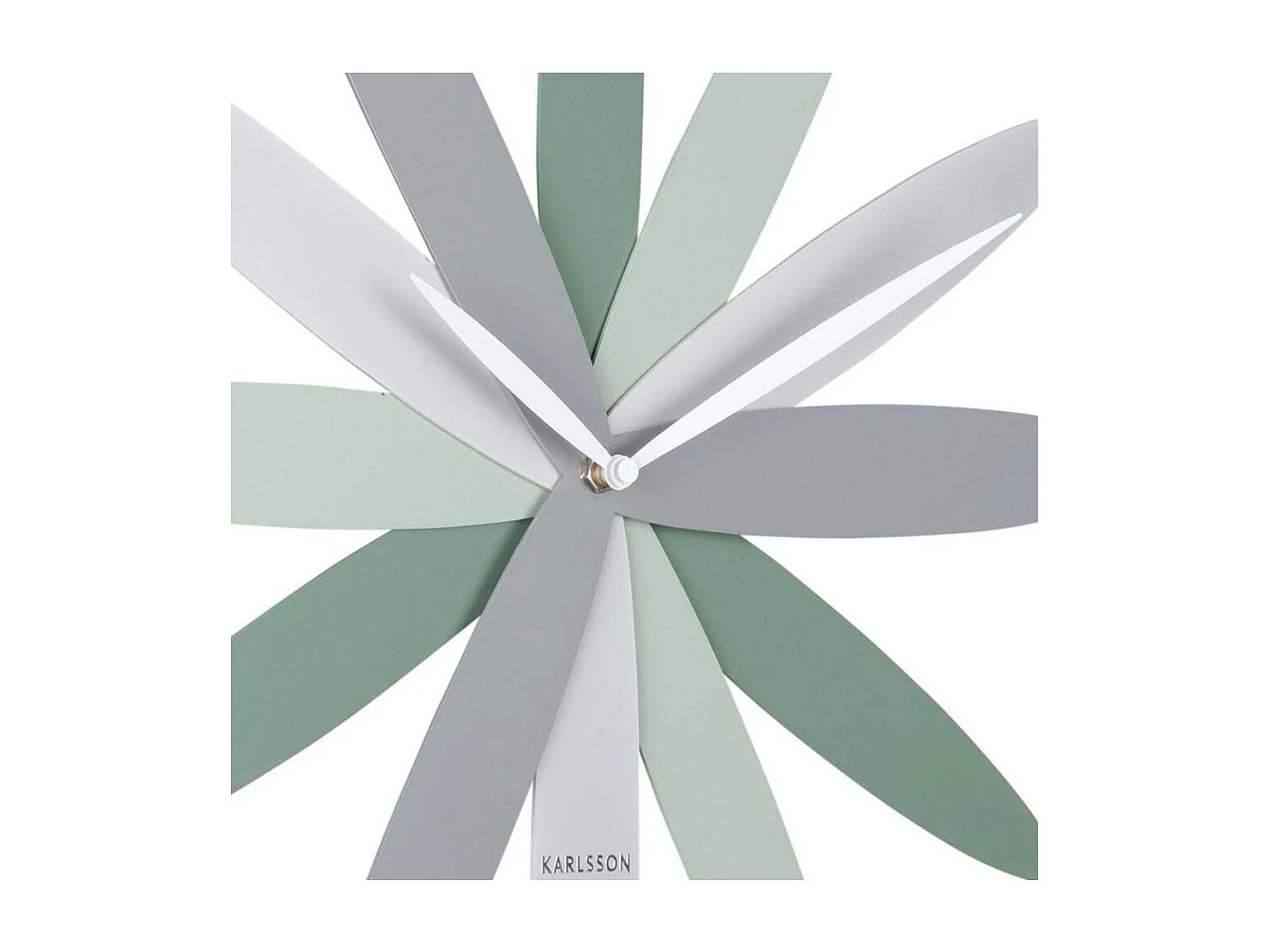Wandklok Bloom - Groen- Ø45cm