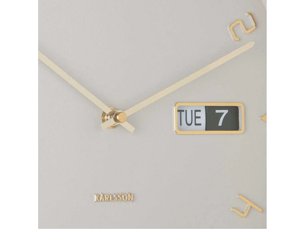 Horloge murale en aluminium Flip