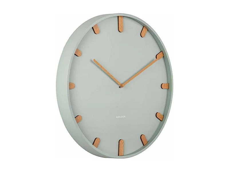 Horloge murale en métal Grace Jade grisée