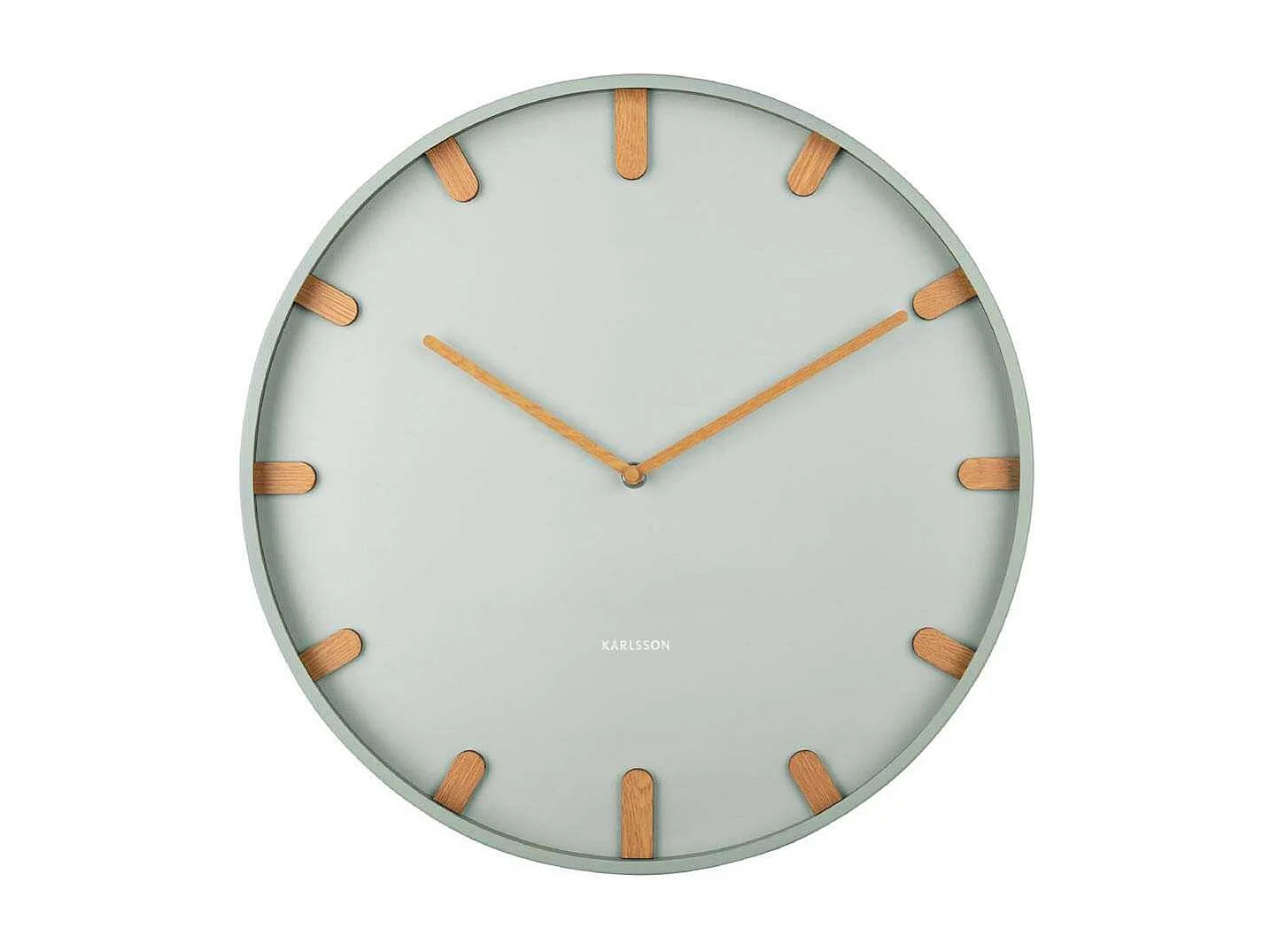 Horloge murale en métal Grace Jade grisée